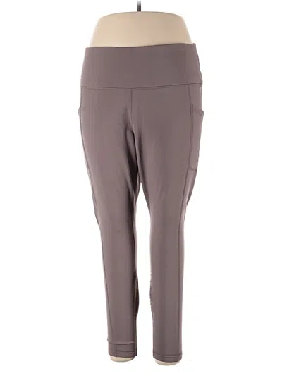 Pre-owned Yogalicious Active Pants In Gray