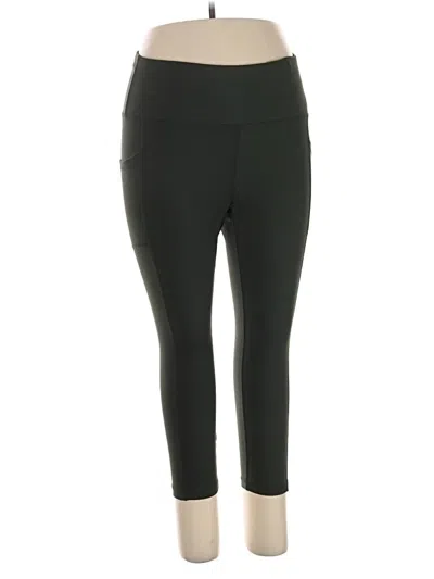 Pre-owned Yogalicious Active Pants In Green
