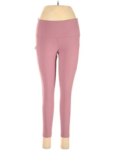 Pre-owned Yogalicious Active Pants In Pink