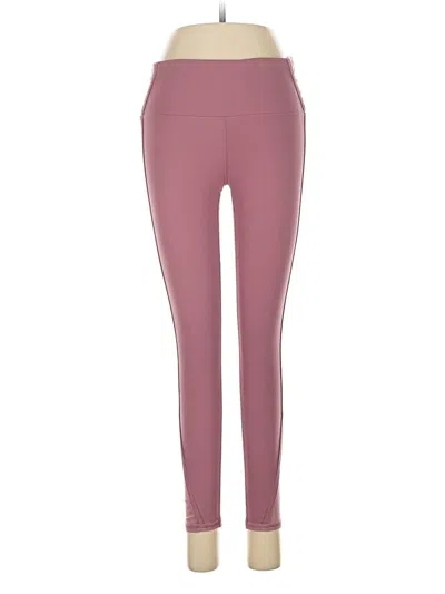 Pre-owned Yogalicious Active Pants In Pink