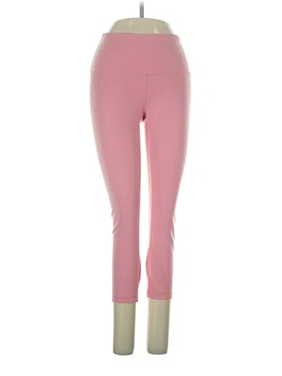 Pre-owned Yogalicious Active Pants In Pink