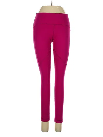 Pre-owned Yogalicious Active Pants In Pink