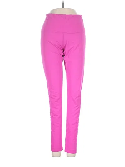 Pre-owned Yogalicious Active Pants In Pink
