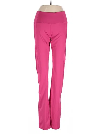 Pre-owned Yogalicious Active Pants In Pink