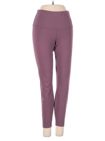 Pre-owned Yogalicious Active Pants In Purple