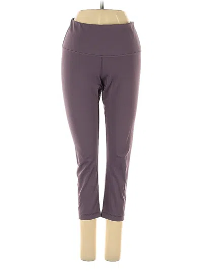 Pre-owned Yogalicious Active Pants In Purple