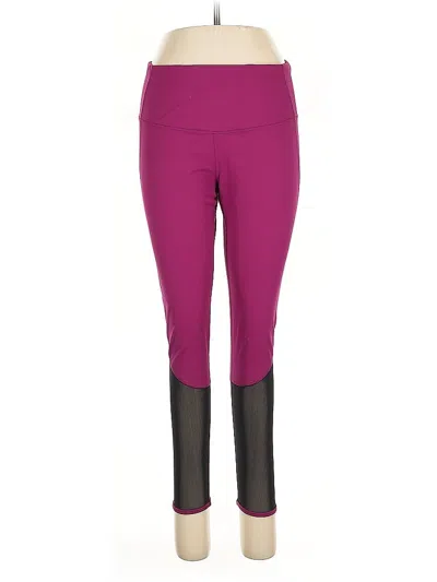 Pre-owned Yogalicious Active Pants In Purple