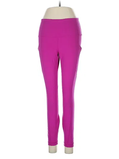Pre-owned Yogalicious Active Pants In Purple