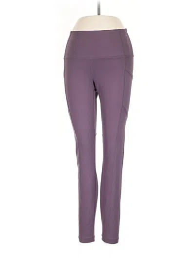 Pre-owned Yogalicious Active Pants In Purple