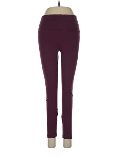 Pre-owned Yogalicious Active Pants In Purple