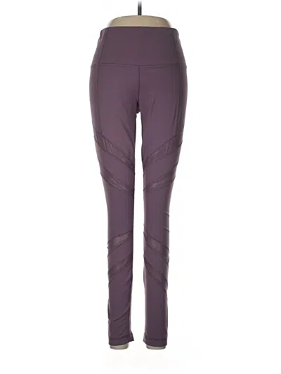 Pre-owned Yogalicious Active Pants In Purple