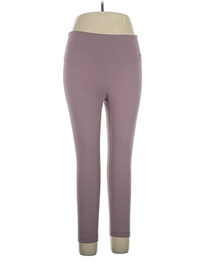 Pre-owned Yogalicious Active Pants In Purple