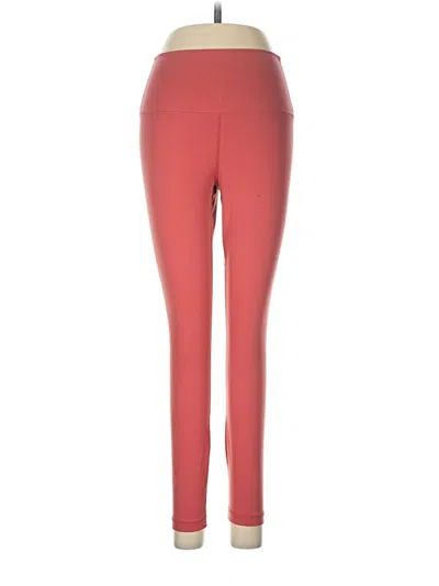 Pre-owned Yogalicious Active Pants In Red
