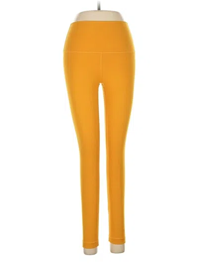 Pre-owned Yogalicious Active Pants In Yellow
