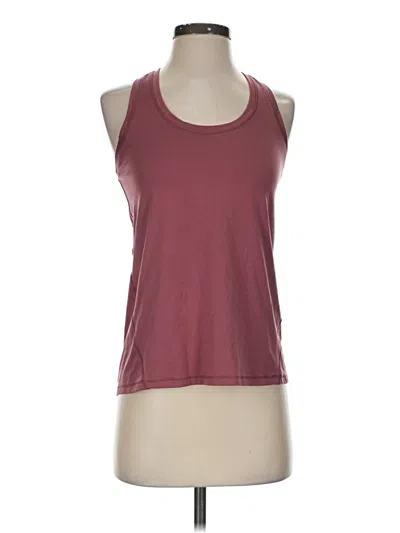 Pre-owned Yogalicious Active Tank Top In Burgundy