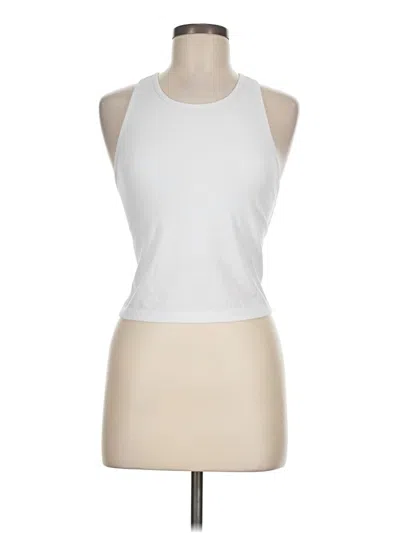 Pre-owned Yogalicious Active Tank Top In White