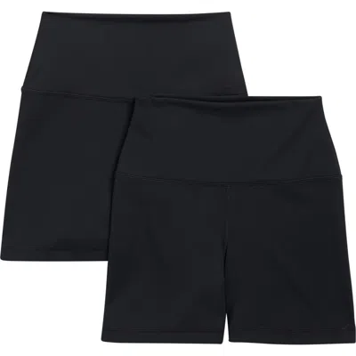 Yogalicious Assorted 2-pack Everyday Second Skin Shorts In Black