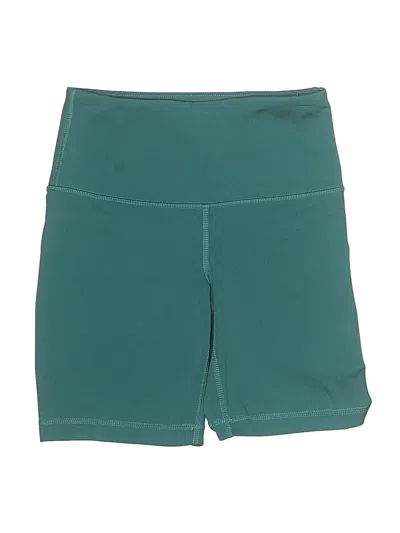 Pre-owned Yogalicious Athletic Shorts In Teal