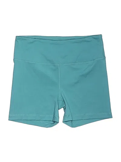 Pre-owned Yogalicious Athletic Shorts In Teal