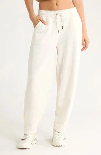 Yogalicious Baby Wash Fleece Barrel Sweatpants In White