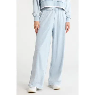 Yogalicious Baby Wash Terry Sweatpants In Blue