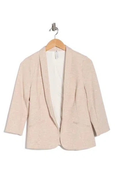 Yogalicious Bentley Scuba Knit Blazer In Neutral