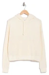 Yogalicious Brushed Waffle Knit Hoodie In Neutral