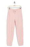 Yogalicious Brushed Waffle Knit Joggers In Pink