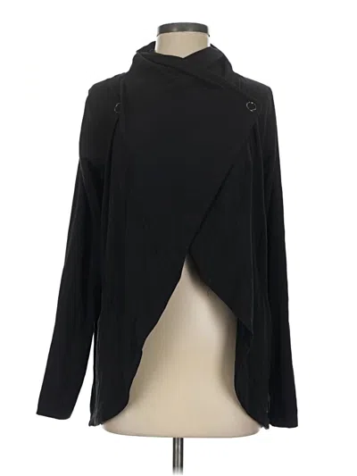 Pre-owned Yogalicious Cardigan Sweater In Black