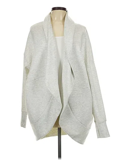 Pre-owned Yogalicious Cardigan Sweater In Gray