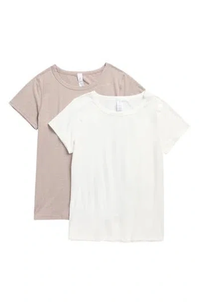 YOGALICIOUS YOGALICIOUS CATIONIC BARE ESSENCE 2-PACK JERSEY T-SHIRTS