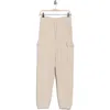 Yogalicious Chill Flow Sweater Knit Cargo Pants In White