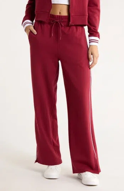 Yogalicious Cloud Plush Finish Line Pants In Red
