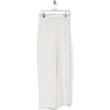 Yogalicious Cloud Plush Sanctuary Wide Leg Pants In Heather Light Grey