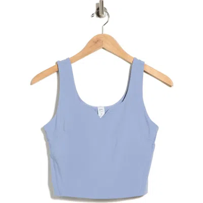 Yogalicious Cloud Skin Aura Lia Crop Tank In Cloud Mist