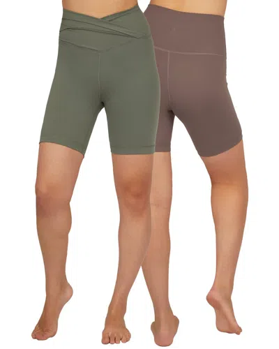 Yogalicious Crosstown Bike Short In Multi
