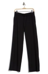 Yogalicious Daya Wide Leg Scuba Pants In Black