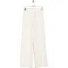 Yogalicious Ease Of Mind Scuba Loose Fit Wide Leg Pants In Seaside Sand-gardenia
