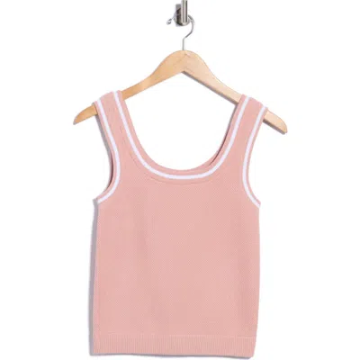 Yogalicious Fair Game Sweater Tank In Pink