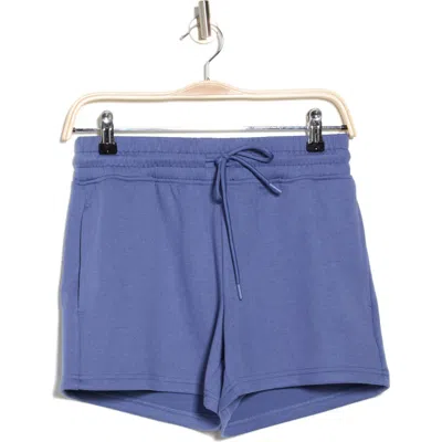 Yogalicious Farrah Drawstring Shorts In Gray Blue