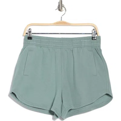 Yogalicious Fleece Shorts In Chinois Green