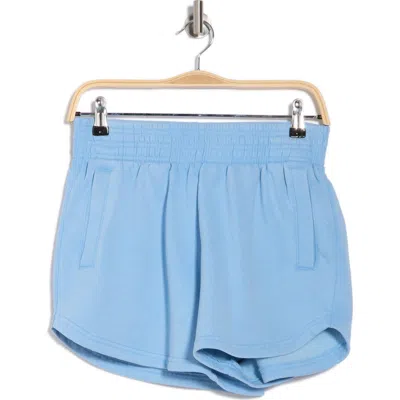 Yogalicious Fleece Shorts In Little Boy Blue