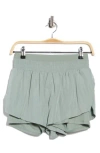 Yogalicious Haven Running Shorts In Gray