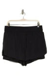 Yogalicious Haven Running Shorts In Black