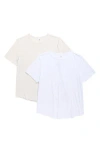 Yogalicious Heavenly 2-pack Routine Rib T-shirts In Multi