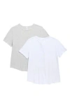 Yogalicious Heavenly 2-pack Routine Rib T-shirts In Multi