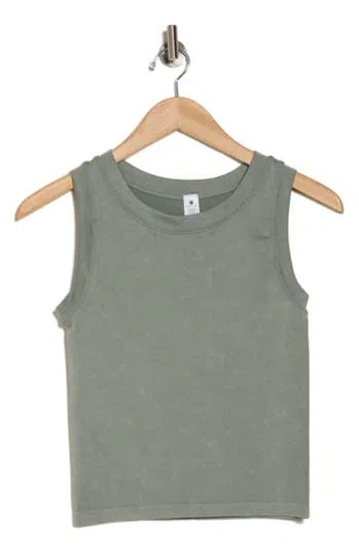 Yogalicious Iris Stone Wash Seamless Tank In Lilypad