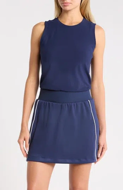 Yogalicious Jinx Heavenly Ribbed Tank In Blue