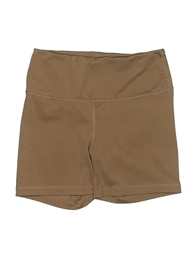 Pre-owned Yogalicious Khaki Shorts In Brown
