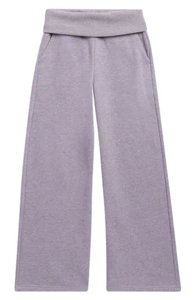 Yogalicious Kids' Basic Wide Leg Pants In Purple